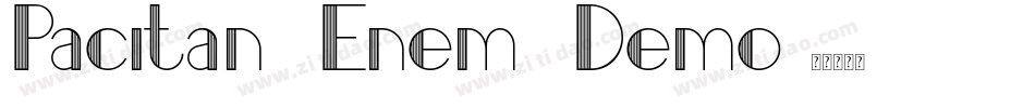 Pacitan Enem Demo字体转换